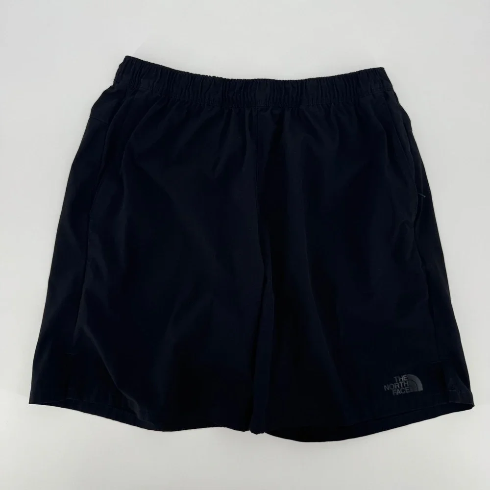 The North Face Mens Black Athletic Shorts Medium Regular Fit Hiking Running Gym